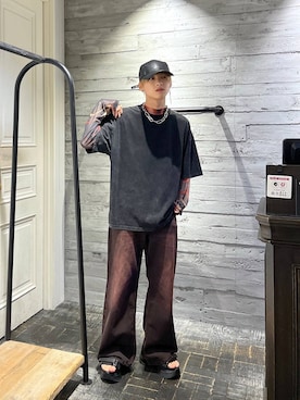 「アイテム（キャップ）」を使った、ayukifukuさん（メンズ・172cm・20代）の夏コーディネート