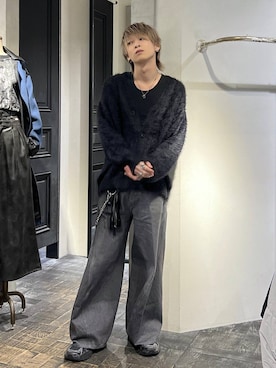 「アイテム（キーホルダー、ブラック系）」を使った、ayukifukuさん（メンズ・172cm）の冬コーディネート