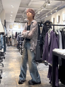 「HARE（ハレ）のアイテム（スニーカー）」を使った、ayukifukuさん（メンズ・172cm）の春コーディネート