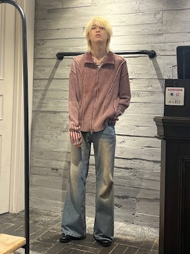 「HARE（ハレ）のアイテム（ニット/セーター）」を使った、ayukifukuさん（メンズ・172cm）の夏コーディネート