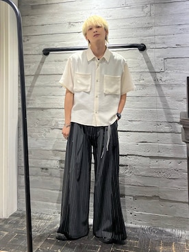 「アイテム（ピアス（片耳用））」を使った、ayukifukuさん（メンズ・172cm）の夏コーディネート
