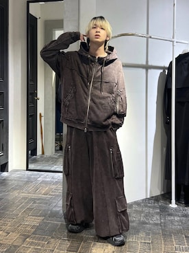 「アイテム（スウェットパンツ）」を使った、ayukifukuさん（メンズ・172cm・20代）の秋コーディネート