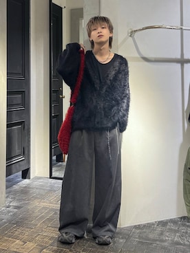 「アイテム（スラックス）」を使った、ayukifukuさん（メンズ・172cm・20代）の秋コーディネート