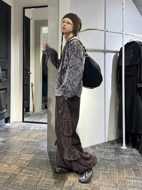 SET UP対応】ピグメントスウェットカーゴパンツ(HARE)（スウェット