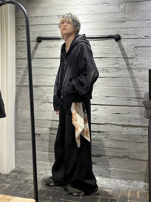 SET UP対応】コンパクトデニムフードブルゾン(HARE)（ブルゾン）｜HARE