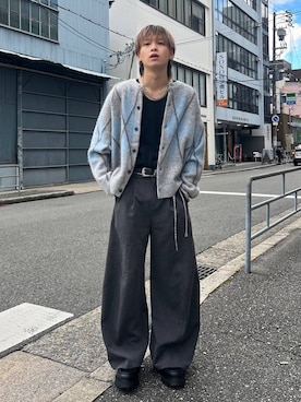 「アイテム（ピアス（片耳用））」を使った、ayukifukuさん（メンズ・172cm）の秋コーディネート