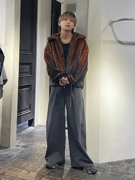 「HARE（ハレ）のアイテム（ブルゾン）」を使った、ayukifukuさん（メンズ・172cm）の秋コーディネート