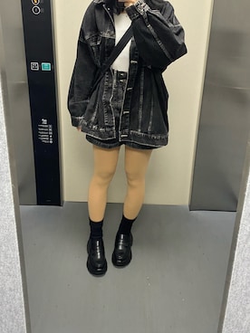 「Heather（ヘザー）のアイテム」を使った、れもんさん（レディース・166cm）の春コーディネート