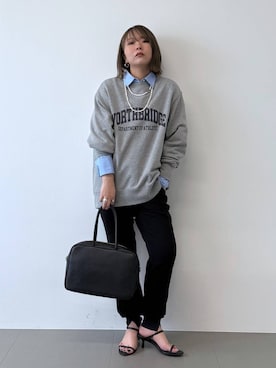 「アイテム（スウェット）」を使った、byumemotoさん（レディース・160cm・30代）の夏コーディネート