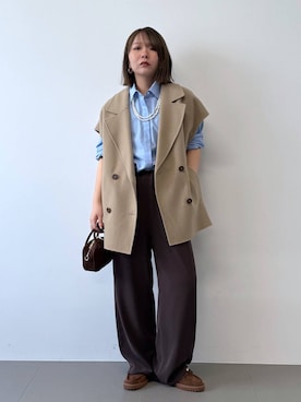「アイテム（その他小物）」を使った、byumemotoさん（レディース・160cm）の秋コーディネート