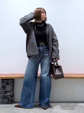 「アイテム（チョーカー）」を使った、byumemotoさん（レディース・160cm）の秋コーディネート