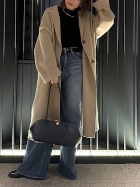 「アイテム（バングル/リストバンド）」を使った、byumemotoさん（レディース・160cm）の秋コーディネート