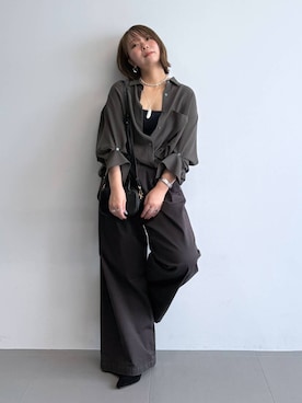「アイテム（チノパンツ）」を使った、byumemotoさん（レディース・160cm・20代）の夏コーディネート