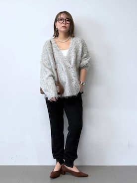 「アイテム（バングル/リストバンド）」を使った、byumemotoさん（レディース・160cm・20代）の秋コーディネート