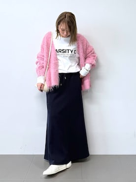 「アイテム（バングル/リストバンド）」を使った、byumemotoさん（レディース・160cm・20代）の秋コーディネート