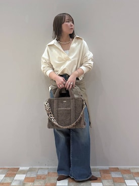 「アイテム（キャミソール）」を使った、byumemotoさん（レディース・160cm・20代）の秋コーディネート