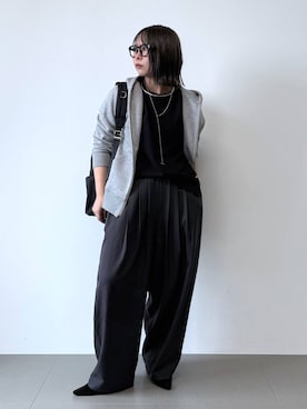 「アイテム（アクセサリー）」を使った、byumemotoさん（レディース・160cm・30代）の秋コーディネート