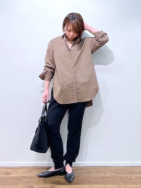 「BARNYARDSTORM（バンヤードストーム）のBARNYARDSTORM / メッシュトートBAG（トートバッグ、ブラック系）」を使った、byumemotoさん（レディース・160cm）の夏コーディネート