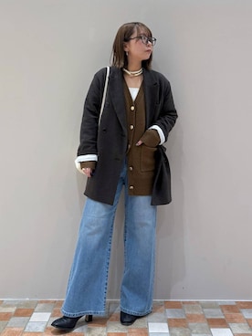 「アイテム（キャミソール）」を使った、byumemotoさん（レディース・160cm・20代）の冬コーディネート