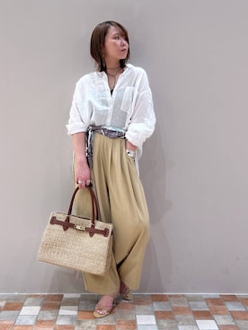 「BARNYARDSTORM（バンヤードストーム）のアイテム（トップス）」を使った、byumemotoさん（レディース・160cm）の春コーディネート