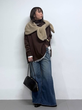 「アイテム（チョーカー）」を使った、byumemotoさん（レディース・160cm・30代）の秋コーディネート