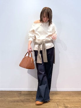 「アイテム（チョーカー）」を使った、byumemotoさん（レディース・160cm・30代）の秋コーディネート