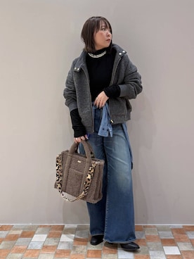 「surt（サート）のアイテム」を使った、byumemotoさん（レディース・160cm）の秋コーディネート