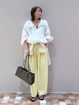 「BARNYARDSTORM（バンヤードストーム）のアイテム（トップス）」を使った、byumemotoさん（レディース・160cm）の春コーディネート