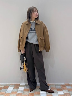 「アイテム（キーホルダー）」を使った、byumemotoさん（レディース・160cm・30代）の秋コーディネート