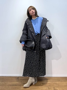 「BARNYARDSTORM（バンヤードストーム）のアイテム（ネックレス）」を使った、byumemotoさん（レディース・160cm）の秋コーディネート