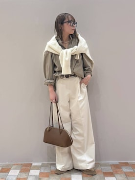 「アイテム（チョーカー）」を使った、byumemotoさん（レディース・160cm・30代）の秋コーディネート