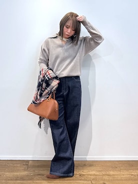 「アイテム（チョーカー）」を使った、byumemotoさん（レディース・160cm・20代）の秋コーディネート