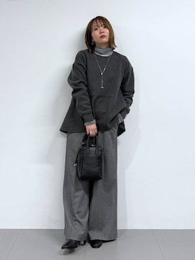 「アイテム（チョーカー）」を使った、byumemotoさん（レディース・160cm・30代）の冬コーディネート