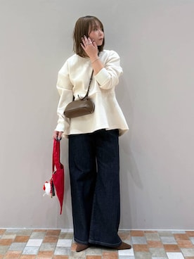 「アイテム（キーホルダー）」を使った、byumemotoさん（レディース・160cm）の冬コーディネート