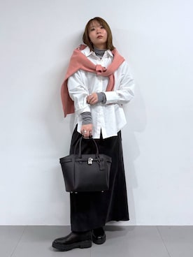 「アイテム（チョーカー）」を使った、byumemotoさん（レディース・160cm・30代）の冬コーディネート