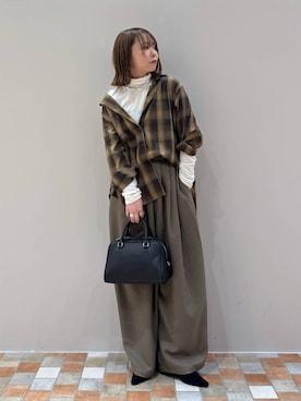 「アイテム（チョーカー）」を使った、byumemotoさん（レディース・160cm・20代）の冬コーディネート