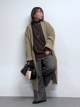 「アイテム（チョーカー）」を使った、byumemotoさん（レディース・160cm・30代）の秋コーディネート