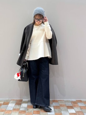 「アイテム（キーホルダー）」を使った、byumemotoさん（レディース・160cm・20代）の冬コーディネート