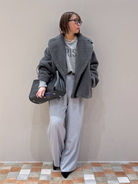 「Beau're（ヴュレ）のアイテム」を使った、byumemotoさん（レディース・160cm）の冬コーディネート