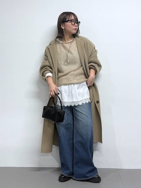 「BARNYARDSTORM（バンヤードストーム）のBARNYARDSTORM / ハイブリッドストレッチブーツ（ブーツ）」を使った、byumemotoさん（レディース・160cm）の秋コーディネート