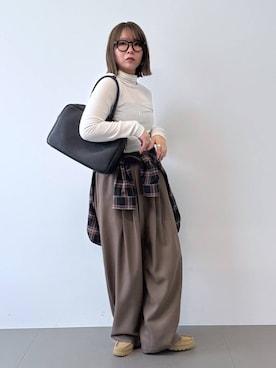 「アイテム（チョーカー）」を使った、byumemotoさん（レディース・160cm・30代）の秋コーディネート
