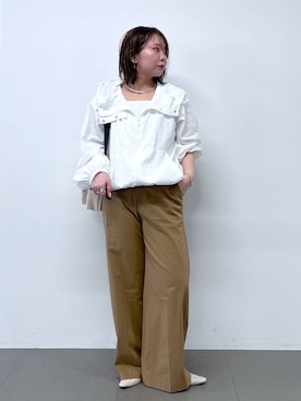 「BARNYARDSTORM（バンヤードストーム）のアイテム」を使った、byumemotoさん（レディース・160cm）の春コーディネート