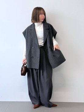 「アイテム（チョーカー）」を使った、byumemotoさん（レディース・160cm・30代）の秋コーディネート