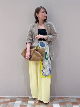 「アイテム（アクセサリー）」を使った、byumemotoさん（レディース・160cm）の春コーディネート