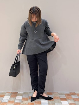 「アイテム（チョーカー）」を使った、byumemotoさん（レディース・160cm・30代）の冬コーディネート