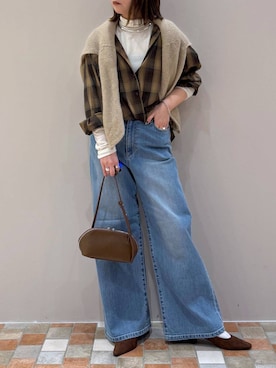 「アイテム（パンプス）」を使った、byumemotoさん（レディース・160cm・30代）の冬コーディネート