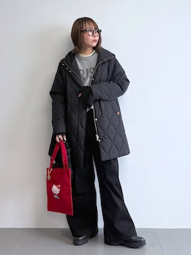 「BARNYARDSTORM（バンヤードストーム）のアイテム（ネックレス）」を使った、byumemotoさん（レディース・160cm）の秋コーディネート