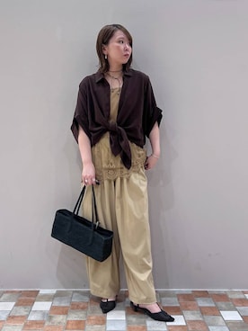 「The Bagmati（ザバグマティ）のアイテム」を使った、byumemotoさん（レディース・160cm）の春コーディネート
