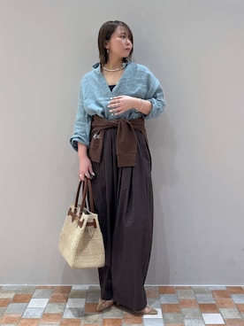 「COTTO（コトゥー）のアイテム」を使った、byumemotoさん（レディース・160cm）の春コーディネート