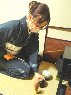 「アイテム（水着/着物・浴衣）」を使った、sakanaeeさん（レディース・155cm）の秋コーディネート